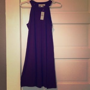 NWT LOFT dress with sweater detail - Plum Raisin